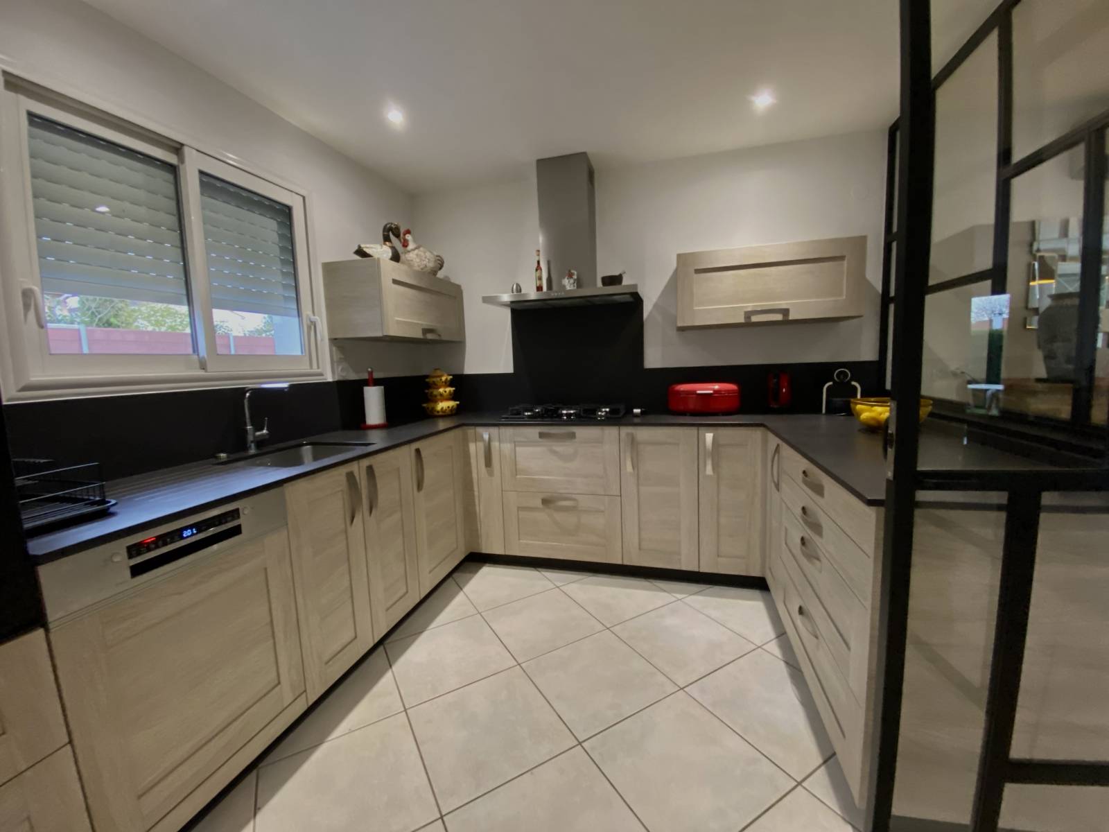 Cuisine avec verrière libourne