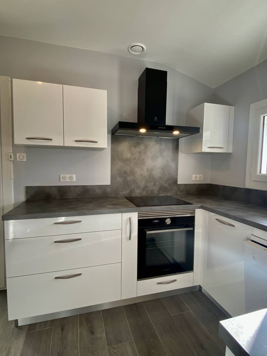 cuisine blanche brillante