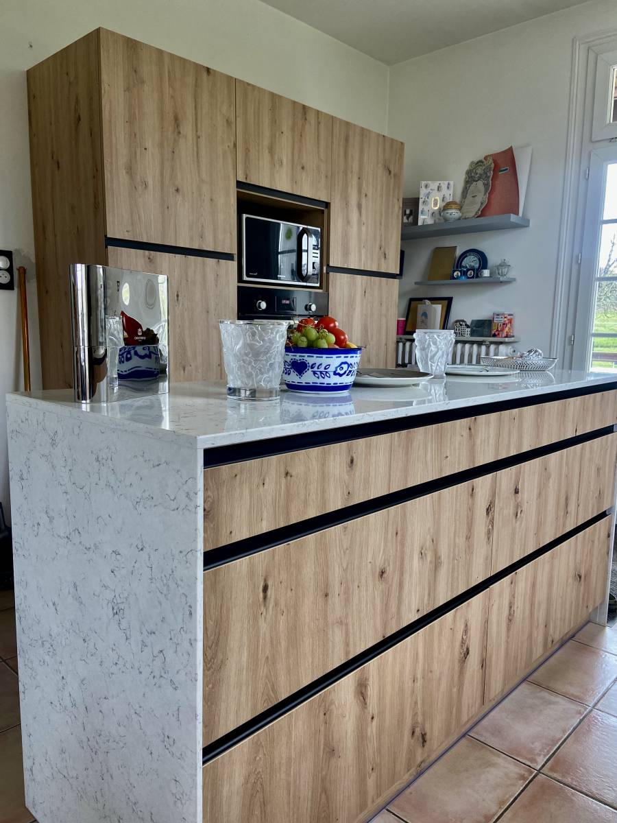 cuisine avec ilot centrale sur mussidan 