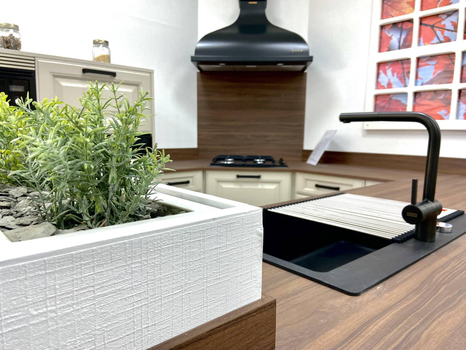 Cuisine avec jardinière sur libourne